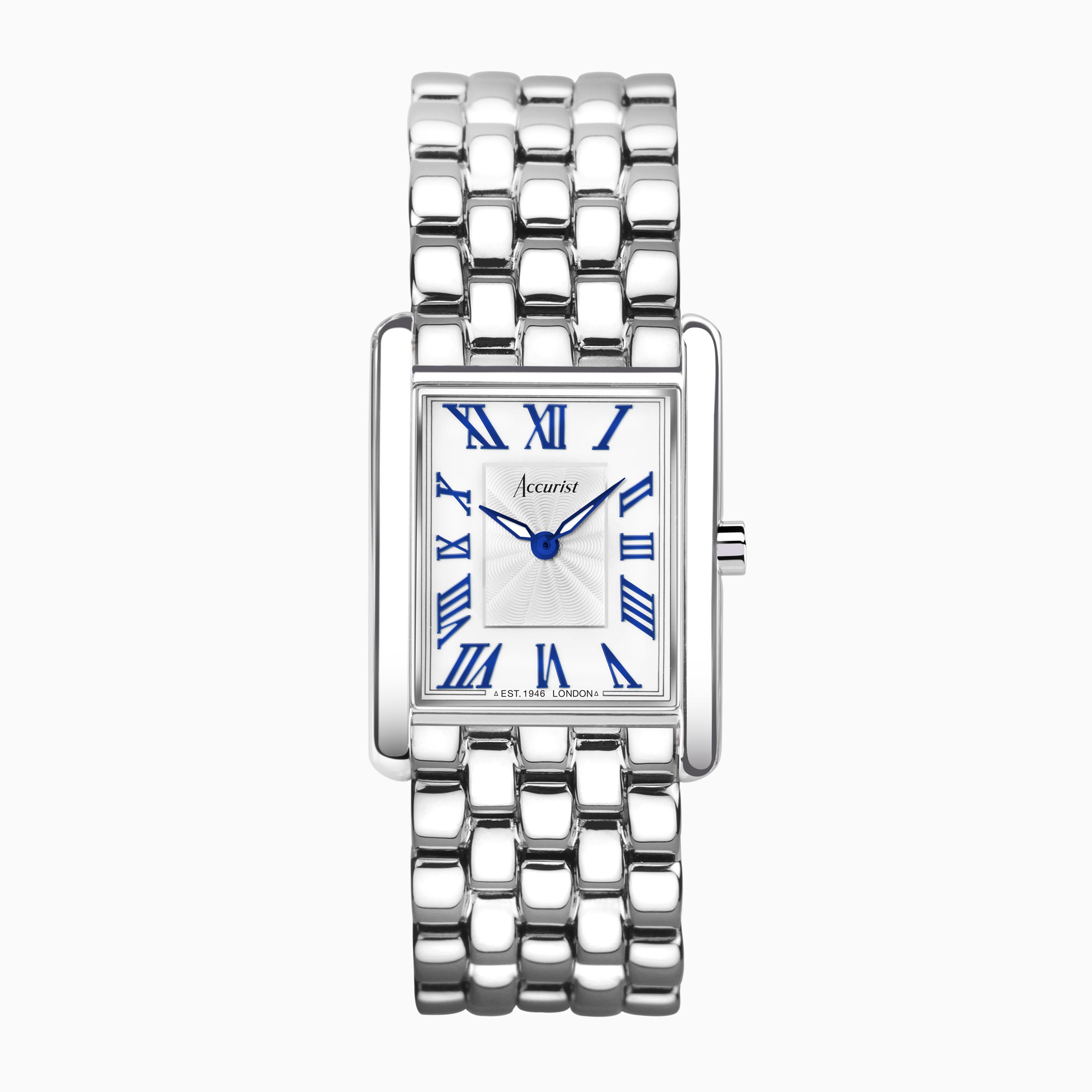 Accurist Accurist Womens Stone Set Semi Bangle Ladies Watch (LB1646W) White  | WatchShop.com™