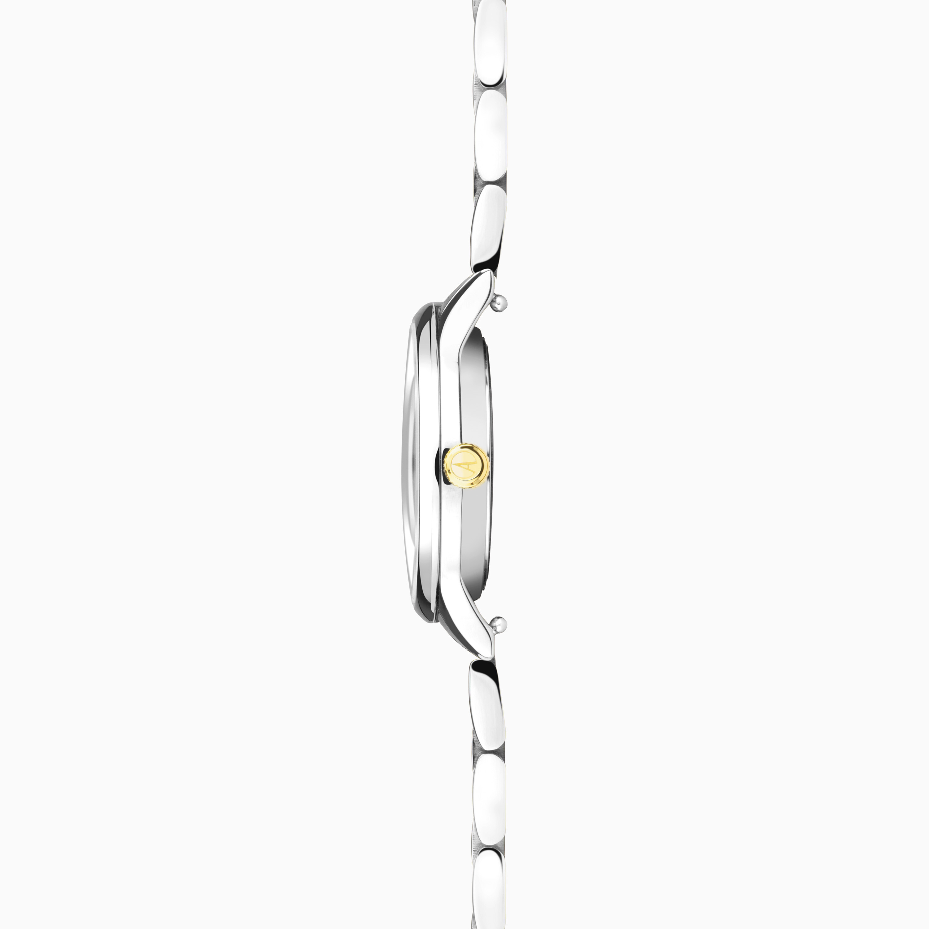 Women\'s Silver/ Two Tone Metal Adjustable Crystal Bracelet Dress Wrist Watch GENEVA Platinum Watch Womens Cuff Bracelet Two Tone Oval  main image 4