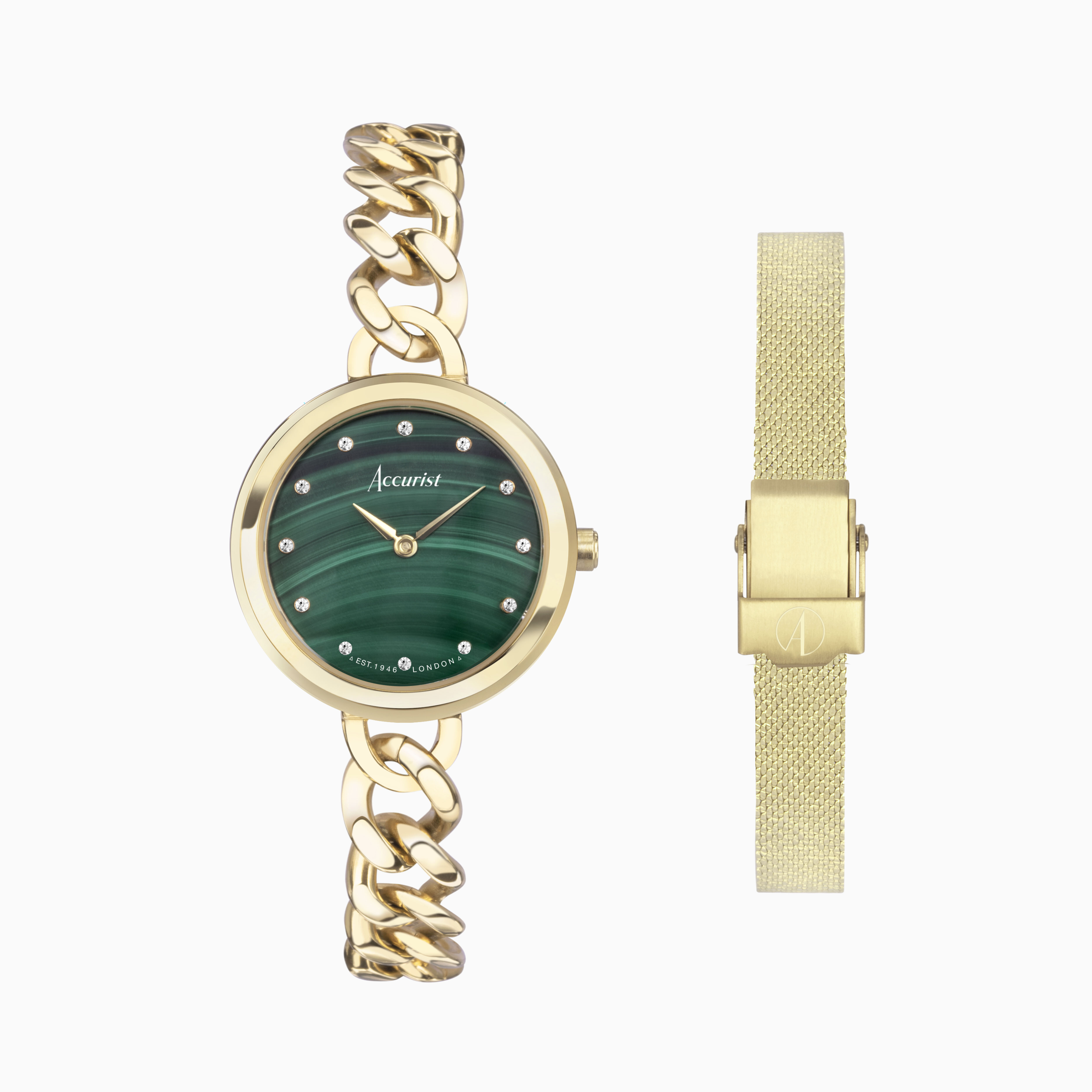 Accurist Rectangle Womens Gold Stainless Steel Bracelet Analogue Watch |  very.co.uk