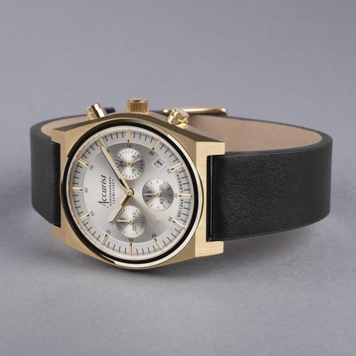 Accurist black and gold watch store