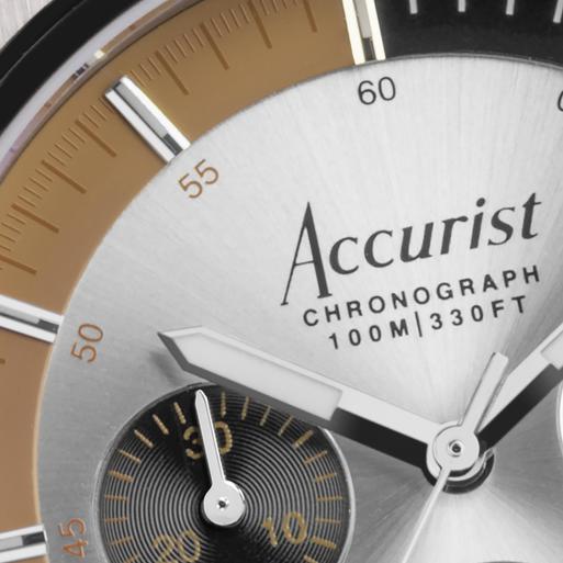 Accurist chronograph water best sale resistant 100m