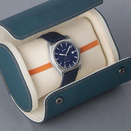 Accurist Mens Classic Watch (70007) - Round | Blue Canvas