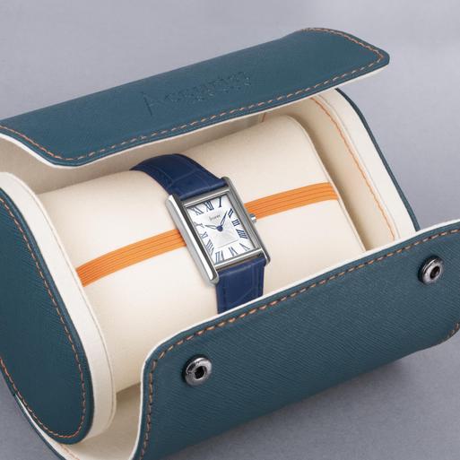 Ladies watch discount blue leather strap