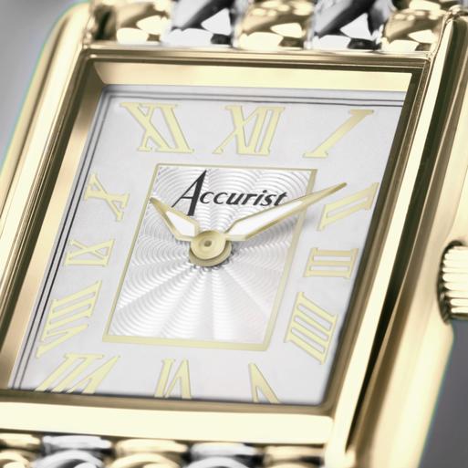 Accurist Ladies Dress Watch 71009 Rectangle Stainless Steel