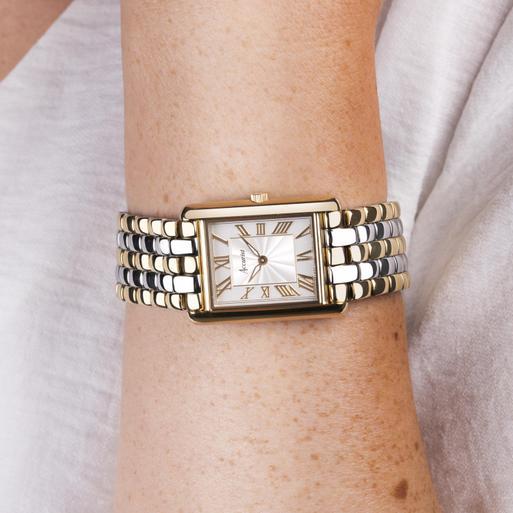 Accurist Ladies Dress Watch 71009 Rectangle Stainless Steel
