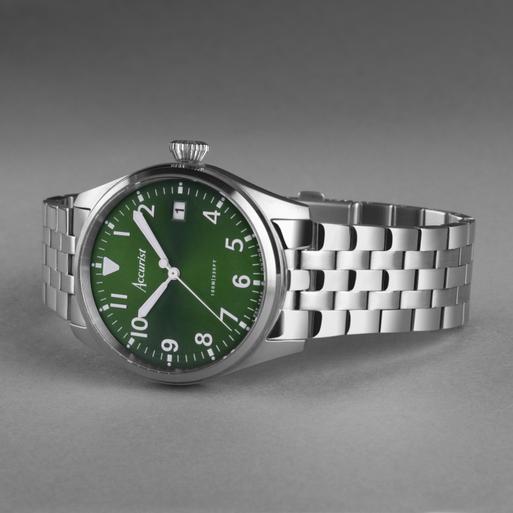 Accurist green watch shop