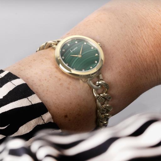 Emerald clearance gold watch