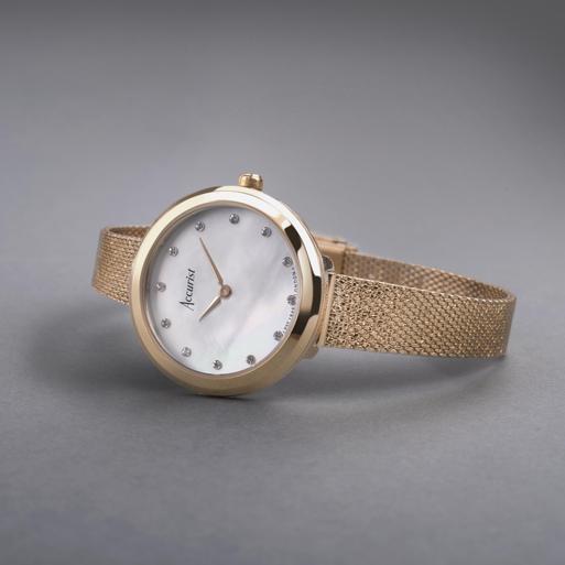Accurist rose gold watch clearance
