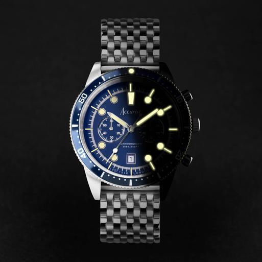 Accurist chronograph men's hot sale stainless steel bracelet watch