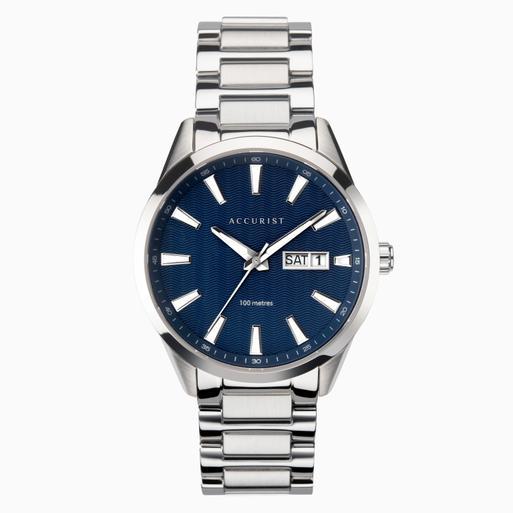 accurist silver watch