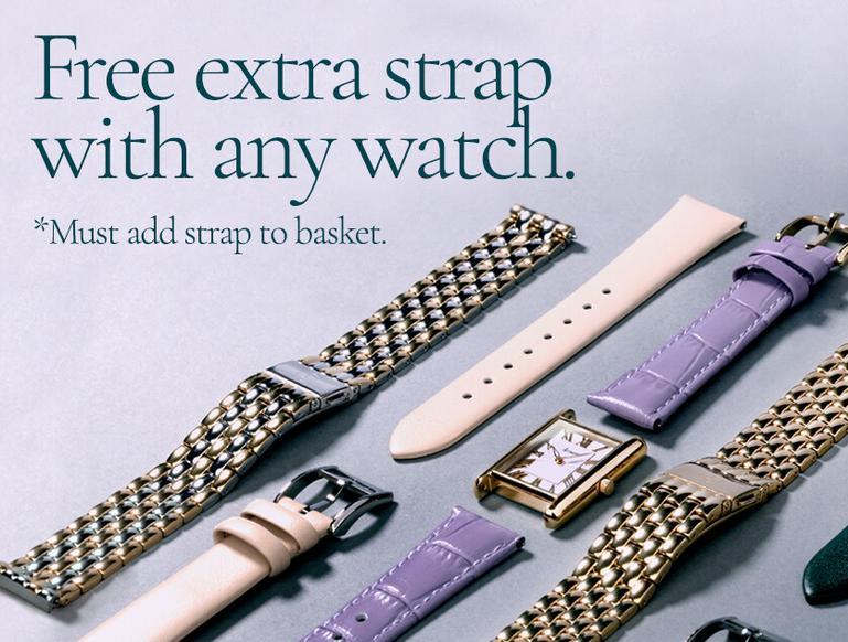 Accurist rectangle free strap